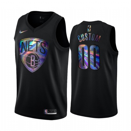 Camiseta Hombre Brooklyn Nets Personalizadas Iridescent HWC Collection Swingman